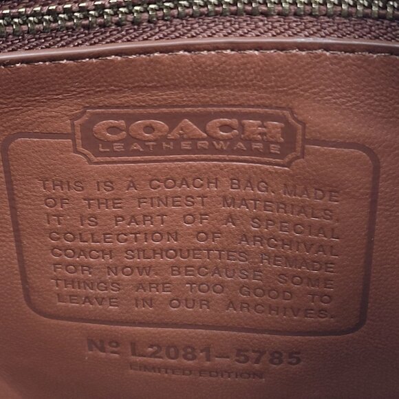 Coach Restored Willis Top Handle Women's Brass 1941 Glove Tanned Saddle Bag - Picture 7 of 11